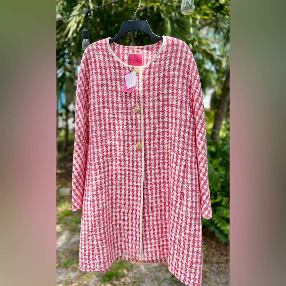New w/tag Kate Spade Tweed coat size XL